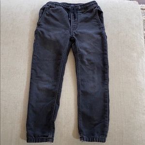 Boys pull on jeans